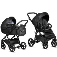 Универсальная коляска 2 в 1 Tutis Uno5 plus Leather Jet Black